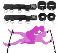 Bed Restraint for King Size Bed Straps Adult Play BDSM Sex Bondage Handcuff Set for Couples Wrist Ankle Cuff Under Mattress Queen Bed SM Toys Ties UP Women on Bed Spreader Bar Sex Accessories Sweater