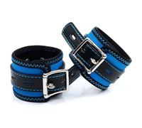 Bed Restraint Sex Set BDSM Bundled Restraints Collars Ankle Cuff Training Tool Adult Game Flirting Sex Products Exotic Accessories Sex Toys Blue One Size