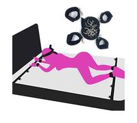 Bed Restraints and Straps Sex Tie Downs for Adults Couples Under Mattress King Size Bed Sex Hand Cuff Set Wrist Ankle Bed Straps for Adult Play Bondage Rope Leg Spreaders Bar for Bedroom Sweatshirt