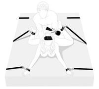 Bed Restraints Sex Bondage Kit Sex Toys, HBABY Under Mattress Bed Bondage BDSM Sets with Wrist Ankle Cuffs and Tickler Blindfold Adult Sex Toys Games for Men Women and Couples,2 Extra Straps,King Size