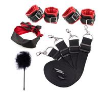 Bed Restraints Sex for Queen and King Bed, Bondaged Restraints Set Handcuff Bondaged Kit Adult for Couple Under Bed Sex Ties Restraints for Women BDSM Kit with Handcuffs Set BDSM Toys Bondage Kit