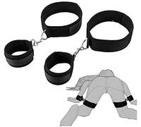 Bed Restraints Spreaders Bar Legs and Hands Sex Bondage Set Thigh Wrist Ankle Straps Handcuffs Bed Restraints for Sex Bed Straps for Play Bondaged Collars with Chain Cuffs Bedroom Hoodies