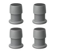 Bed Risers, 4PCS 1.65Inch Sofa Risers Adjustable, Self-Adhesive Furniture Risers Height Lifting, Heavy Duty Bed Lifts, Table Risers, Furniture Risers, Great Under Storage Space (Grey)