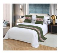 Bed Runner Scarf Protector Slipcover - Functional & Stylish Furniture Shield Fits Beds, Sofas, Chairs Prevents Spills, Dirt & Maintains Aesthetics(T,2X50*50cm)