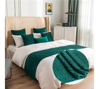 Bed Runner Super King Size Solid Bed End Towel Bed Scarves Bedroom Bed Throw Simple Bedding Protection for Hotel Wedding Room