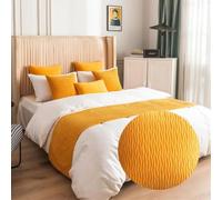 Bed Runner Super King Size Solid Bed End Towel Bed Scarves Bedroom Bed Throw Simple Bedding Protection for Hotel Wedding Room