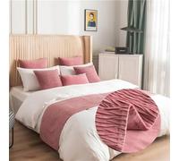 Bed Runner Super King Size Solid Bed End Towel Bed Scarves Bedroom Bed Throw Simple Bedding Protection for Hotel Wedding Room