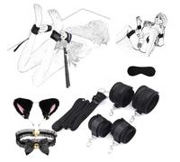 Bed Set Needs for Adult Game Fully Meet Your Restrained Sweater L/ET613 | Adjustable Leg Straps, Handcuffs, Nipple Clips, Sex Spanking Paddles, And Eye Masks For Various Intimate Gaming Scenes