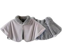 Bed Shawls for Elderly Women,Winter Warm Shoulder Shawl Cape,Fleece Lining Short Shawl Poncho, Cape Jacket Thermal Shoulder Pads Office Home for Women,Gifts for Cold People B,XL (70-80kg)