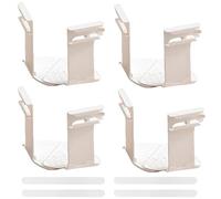 Bed Sheet Holder, 4PCS Bed Sheet Holder with Lock Strips, Foldable Bed Sheet Clips, Sheet Holders for Corners Bed Sheet Straps, Non-Slip Sheet Corner Holders for Most Sheet Mattress Sizes (White)