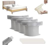 Bed Sheet Holder with Lock Strips, 4PCS Heavy Duty Lock Sheet Holders Fitted Sheet Holders for Corners Bed Sheet Straps, Non-Slip Sheet Corner Holders for All Sheet Mattress Sizes (Grey)