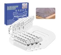 Bed Sheet Holders for Corners with Anti-Slip Sheet Locks, 4Pack Fitted Sheet Holder with 5-Level Adjustable, Fits All Mattress Size, Keep Sheets in Place Firm No More Loose Sheets
