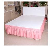 Bed Skirt Solid Color Bedspread On The Bed Decoration Hotel With Ruffles Full Surround Warm Skirt 2 Places 40cm Height Home(CQ002-29,135X200x40cm)