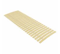 Bed Slats Natural 70x200 cm Solid Poplar Foldable 24 Roll Slatted Base 12mm Roll