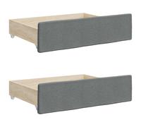 Bed Storage Drawers Bedroom Underbed Organiser 2 pcs Engineered Wood vidaXL