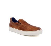 Bed|Stu Harry Men's Timeless Silhouette Leather Sneaker, rustic tan, 28.5 cm