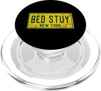 Bed Stuy Brooklyn Old School Retro Vintage NY License Plate PopSockets PopGrip for MagSafe