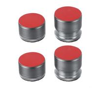 Bed Table Leg Risers, Set of 4 Adjustable for Elevation, Noise Reduction Features for a Quieter Home (Gray)