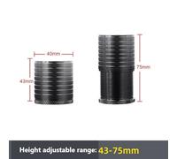 Bed Table Legs Raised Base Height Increaser Silicone Aluminum Bed Table Suitable for Home and Daily Use Enhancing Your Overall Comfort and Peace (Black 43mm)