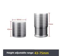 Bed Table Legs Raised Base Height Increaser Silicone Aluminum Bed Table Suitable for Home and Daily Use Enhancing Your Overall Comfort and Peace (Gray 43mm)