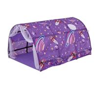 Bed Tent 55x39.4x31.5in Oxford Cloth Safe & Fun Planet Themed Full Size Bed Tent Portable Kids Play Tunnel with Net Curtain for Indoor Home &&