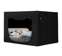 Bed Tent Bed Canopy Twin for Adult - Twins Bed Canopy Sleeping Tents Blackout Breathable Lightweight Private Space Tent (Black, Twin)
