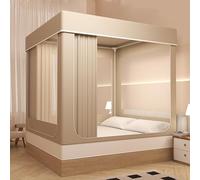 Bed Tent Canopy for Twin Size Bed, Portable Dream Tent for Kids and Adults, 80% Blackout Sleeping Space with 3 Doors, Breathable Solid Design, Perfect for Privacy and Comfort