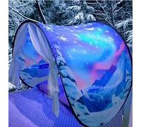 Bed Tents Fantasy Fun Foldable Play Pop up Outdoor Indoor Dream Twin Size for Boys & Girls, Children's Tents Playhouse, Christmas Birthday Gifts (Winter Wonderland)