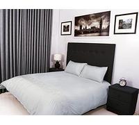 Bed Thread - Egyptian Cotton Double Duvet Covers Set Off White, 400 Thread Count Long Staple Egyptian Cotton Duvet Cover Double, Quilt Bedding Sets, Felicia Viscose Embroidered 100% Cotton Duvet Sets