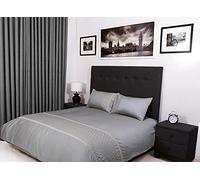 Bed Thread - Egyptian Cotton Super King Duvet Cover Set Beige, 400 Thread Count Long Staple Cotton Super King Duvet Covers, Quilt Cover Bedding Sets, Levian Viscose Embroidered 100% Cotton Duvet Sets