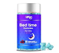 Bed Time Gummies for Kids with Magnesium Lemon Balm Chamomile Extract Glycine D Biotin B12 Chewable Sleep Supplement |Restful Sleep| |Calm Mood| Vegan 60 Gummies (Mixed Berry)
