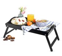 Bed Tray Dark 50X30 Serving Tray Tray Breakfast Tray Wood Lacquered