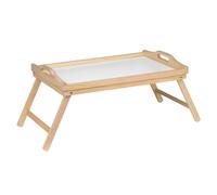 Bed Tray with White Top and Folding Legs, 21 x 50 x 31 cm - NEW
