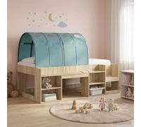 Bed Tunnel Light Blue Polyester King-Size 211 x 67.5 cm Indoor 2 pcs Breathable