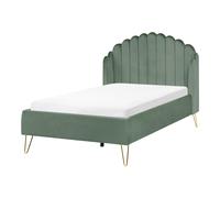 Bed Velvet AMBILLOU 120 x 200 cm (EU Small Double) Green