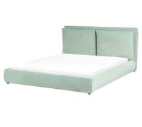 Bed Velvet BAJONNA 160 x 200 cm (EU King Size) Mint Green