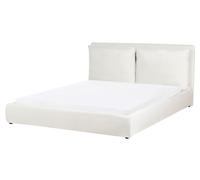 Bed Velvet BAJONNA 160 x 200 cm (EU King Size) Off-White
