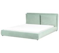 Bed Velvet BAJONNA 180 x 200 cm (EU Super King) Mint Green