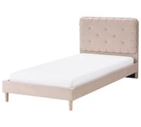 Bed Velvet CORSAINT 90 x 200 cm (EU Single) Beige