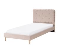 Bed Velvet CORSAINT 90 x 200 cm (EU Single) Beige
