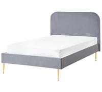 Bed Velvet FLAYAT 120 x 200 cm (EU Small Double) Grey