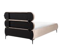 Bed Velvet LESSAY 120 x 200 cm (EU Small Double) Taupe