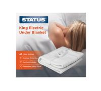 Bed Warmer, Electric Under Blanket, Single, Double & King, 3 Heat Setting STATUS