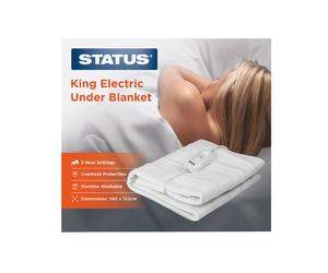 Bed Warmer, Electric Under Blanket, Single, Double & King, 3 Heat Setting STATUS