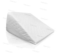 Bed Wedge Pillow, Memory Foam Triangle Pillow for Sleep Apnea, Acid Reflux, Snoring, Leg Elevation, Back Support for Sitting Up in Bed, Incline Cushion for Sleeping, Reading (80cm X 60cm X 20cm)