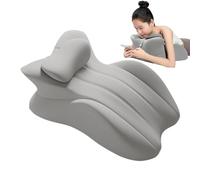 Bed Wedge Pillow - Soft Foam Wedge, Reading in Backrest Cushion, Ergonomic Lounger Support Pillow, Adjustable Headrest Prop, Sleeping Aid After Upright Therapy Pillow, Breathable
