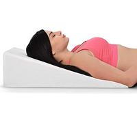 Bed Wedge Pillow with Memory Foam Top - Ideal for Comfortable & Restful Sleeping - Alleviates Neck/Back Pain, Acid Reflux, Snoring, Heartburn, Allergies & More - Versatile - Washable Cover, 7.5"