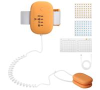 Bed Wetting Alarm Children,USB Rechargeable Bedwetting Alarm for Children with High Sensitivity Sensor,Bedwetting Sensor Monitors with Sound and Vibration for Baby and Elderly Adults (Orange)