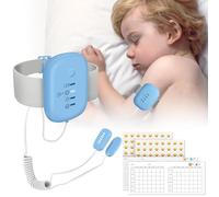 Bed Wetting Alarm for Boys and Girls - USB Rechargeable Bedwetting Sensor Monitors for Baby Toddler and Elderly Adults, Bed Wetting Alarm for Children with Sound and Vibration (Blue)