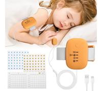 Bed Wetting Alarm for Children,Bedwetting Alarm with High Sensitivity Sensor,USB Rechargeable Bedwetting Sensor Monitors for Baby Toddler and Elderly Adults with Sound and Vibration (Orange)